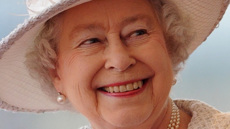 Queen Elizabeth smiling