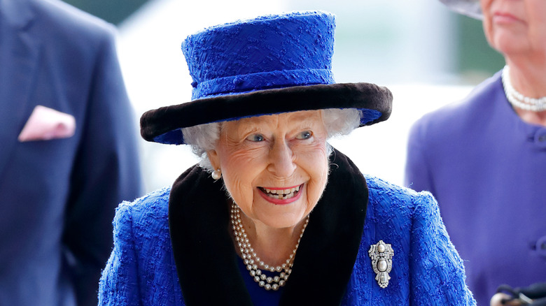 Queen Elizabeth II smiling