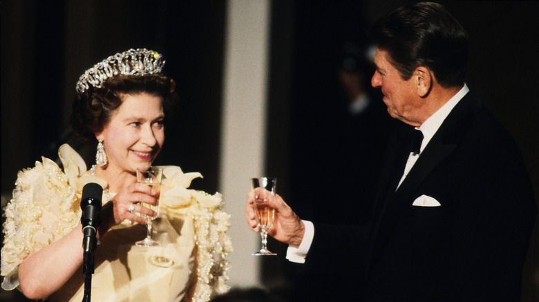 The Queen and Ronald Reagan
