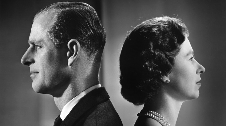 a formal portrait of Philip and Elizabeth