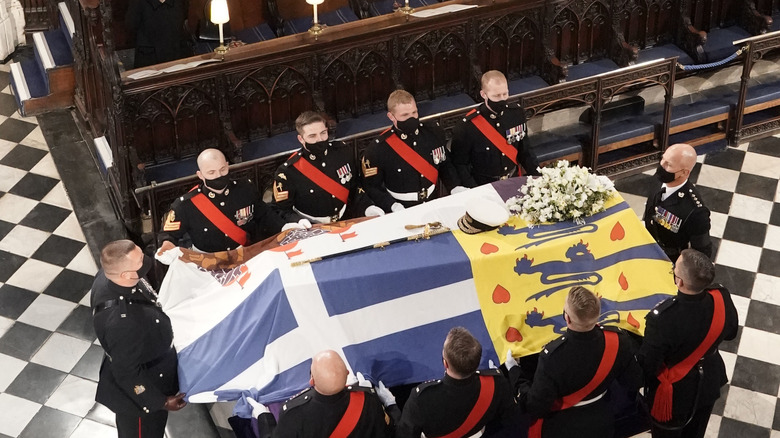 Queen Elizabeth II's casket 