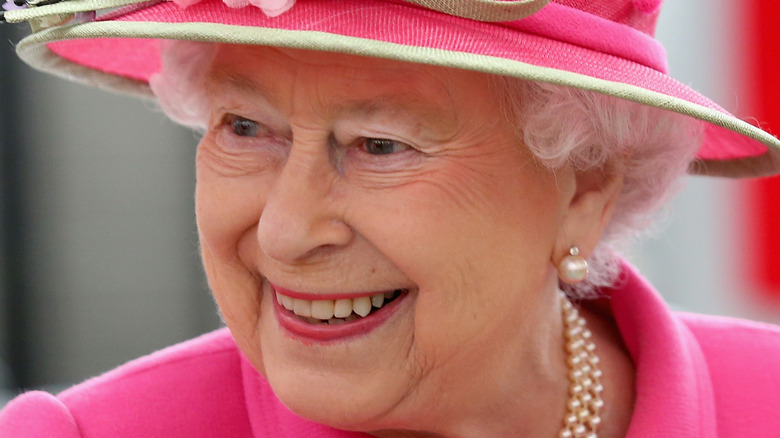 Queen Elizabeth smiling