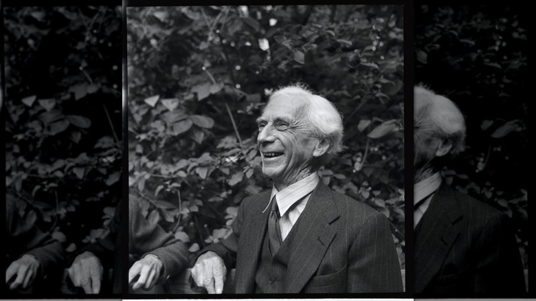 Bertrand Russell laughing