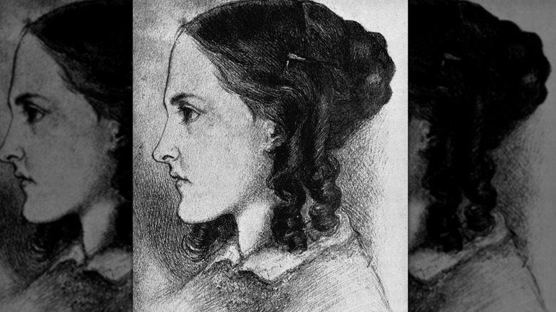 Portrait of Christina Rossetti at 16