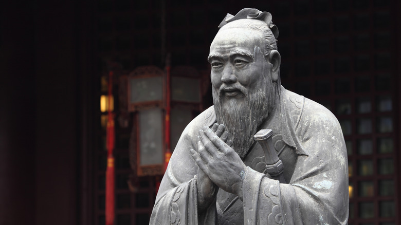 Confucius statue