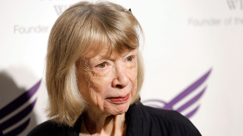 Joan Didion attending an event