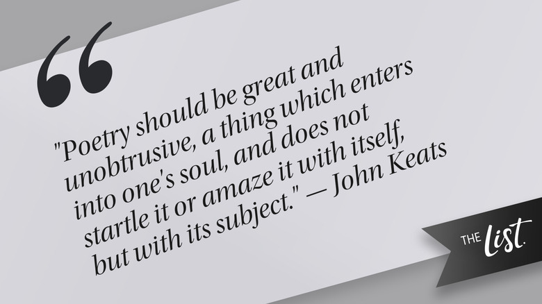 The List-branded graphic featuring a quote by John Keats