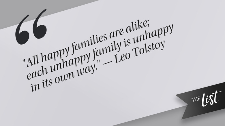 A quote from Leo Tolstoy's "Anna Karenina"