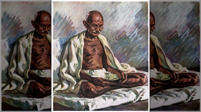 portrait of Mahatma Gandhi