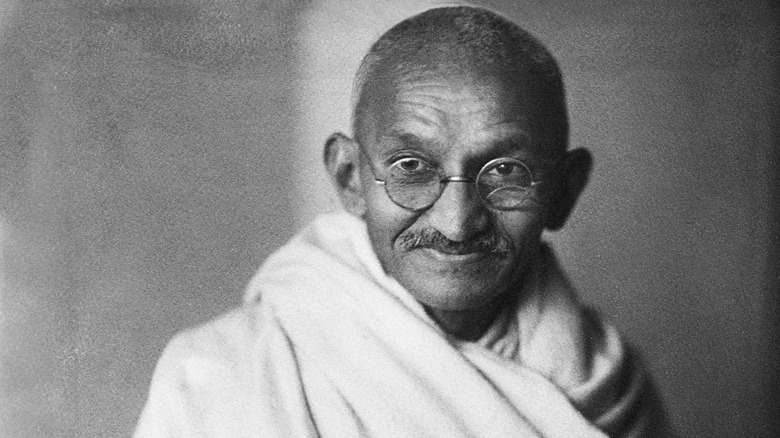 Mahatma Gandhi smiling