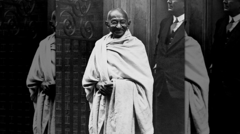 Mahatma Gandhi smiling