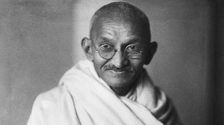 Photo of Indian freedom fighter Mahatma Gandhi taken around 1940