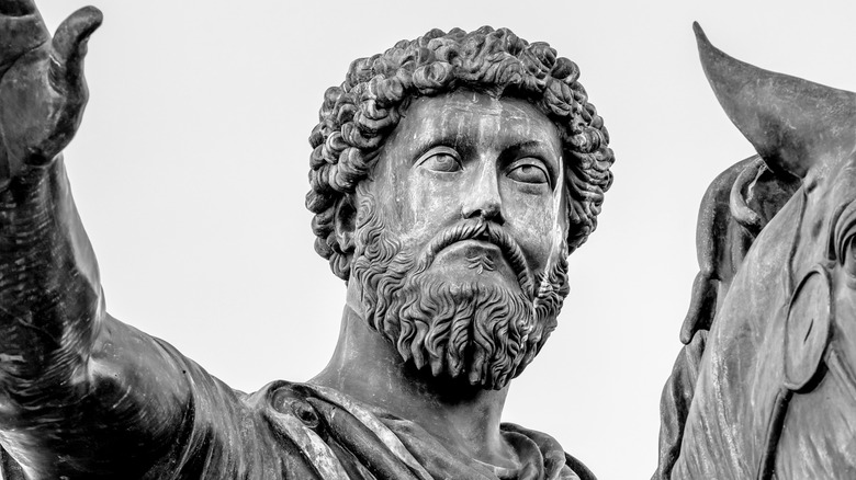 Marcus Aurelius equestrian statue in Italy