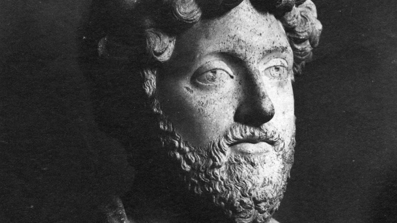 A statue of Marcus Aurelius