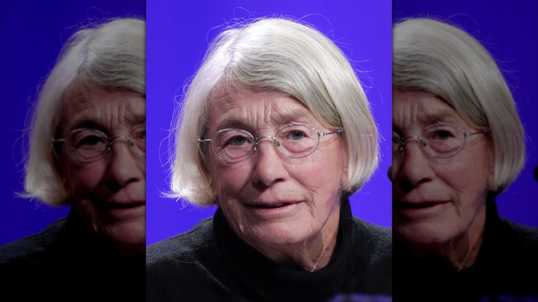 Mary Oliver smiling