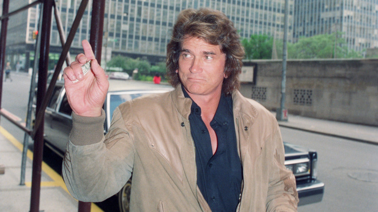 Michael Landon smiling
