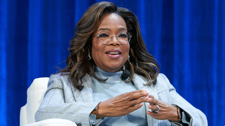 Oprah Winfrey talking