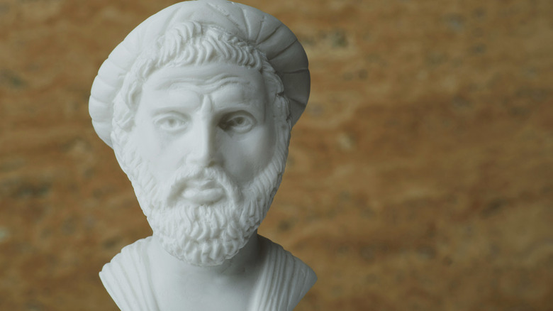 A bust of Pythagoras