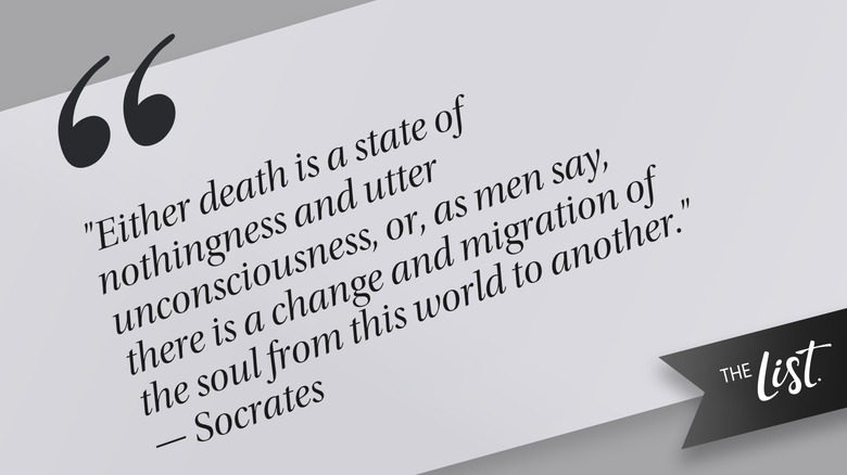 A quote by Socrates' speech during his trial, taken from Plato's "Apology"