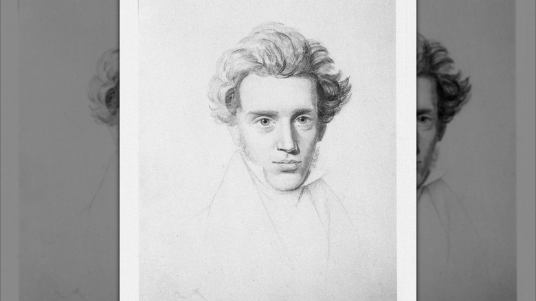 Drawing of Søren Kierkegaard