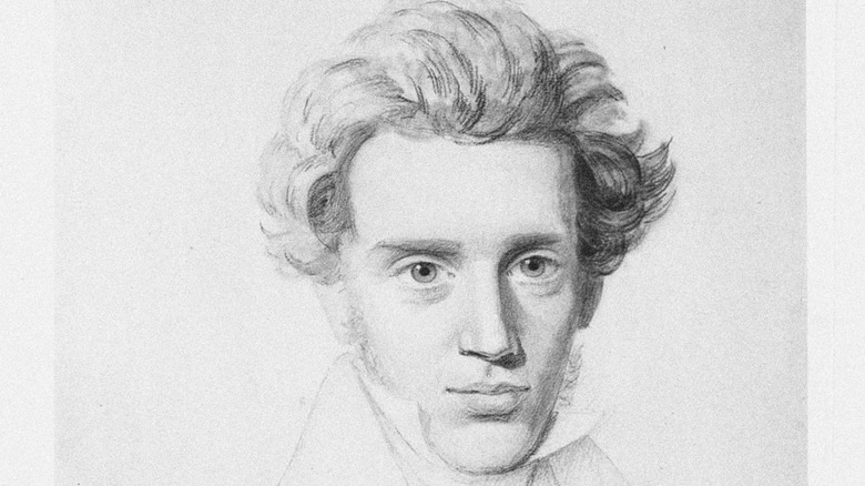Illustration of Søren Kierkegaard