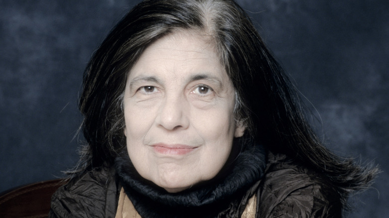 Susan Sontag smiling