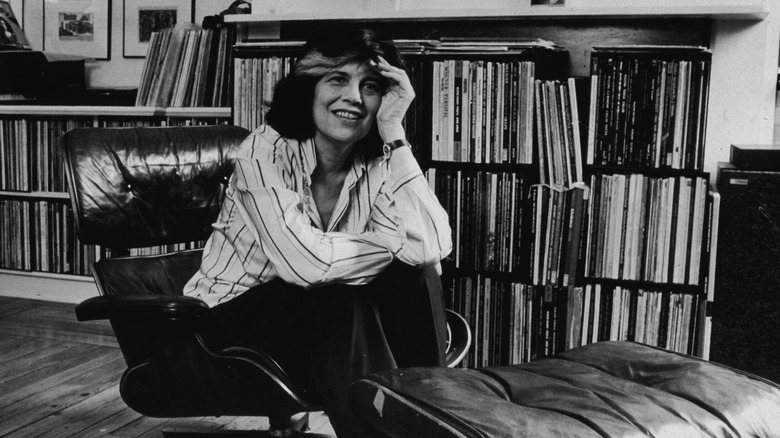 Susan Sontag laughing