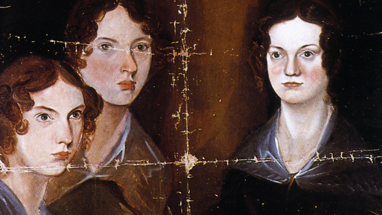 Emily Brontë pictured with her two sisters