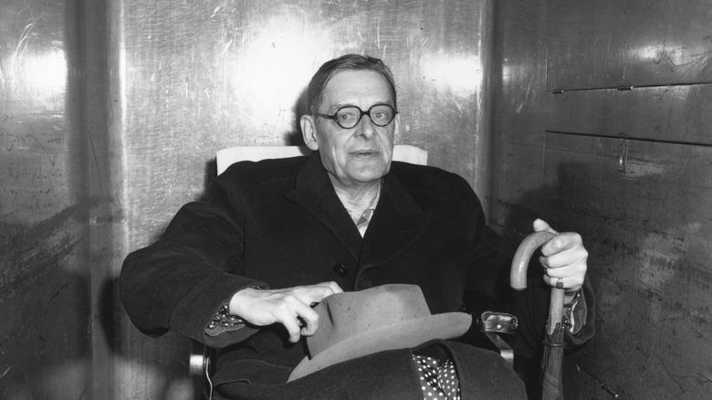 T.S. Eliot photographed in June 1956