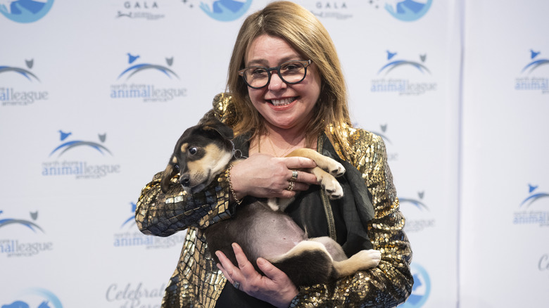 Rachael Ray holding a puppy at the 2025 North Shore Animal League America Celebration of Rescue