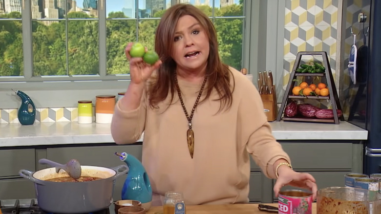 Rachael Ray cooking pozole on the "Rachael Ray Show"