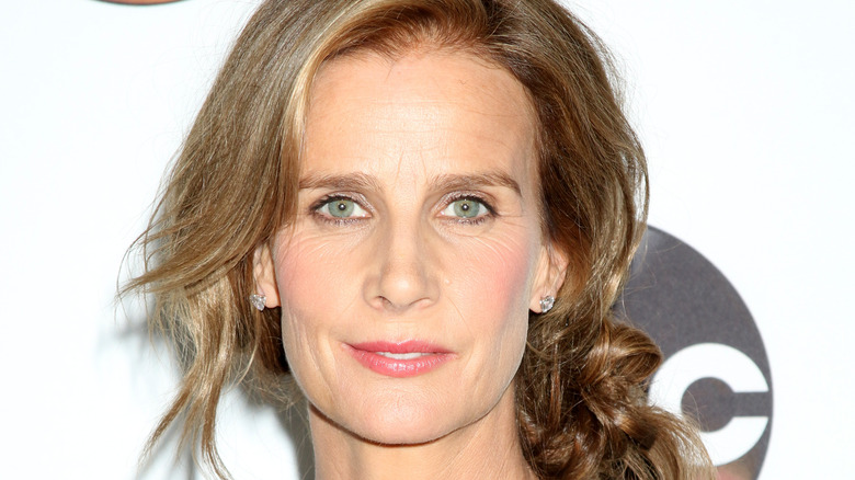 Rachel Griffiths posing