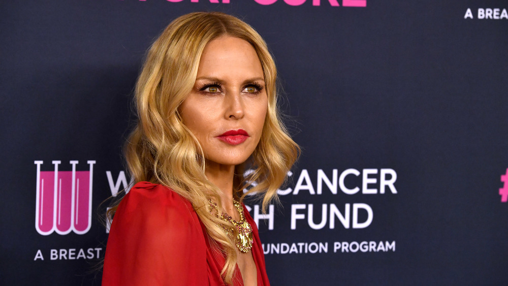 Rachel Zoe wears red