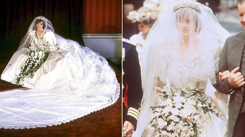 Princess Diana's Wedding Dress Display at Kensington Palace | POPSUGAR  Fashion