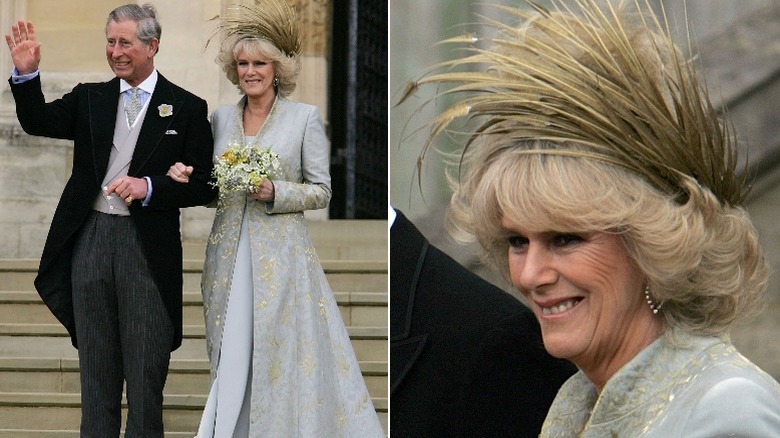 Camilla Parker Bowles royal wedding dress