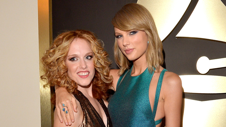 Abigail Anderson and Taylor Swift smile together