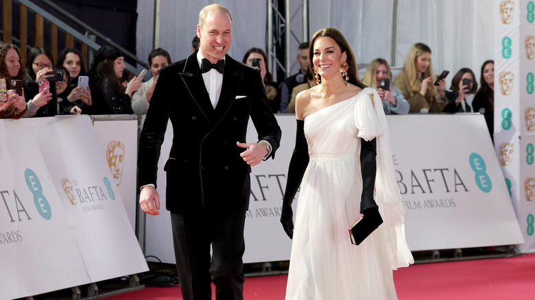 Catherine, Princess of Wales and Prince William, Prince of Wales attend the EE BAFTA Film Awards 2023 at The Royal Festival Hall on February 19, 2023 in London, England.