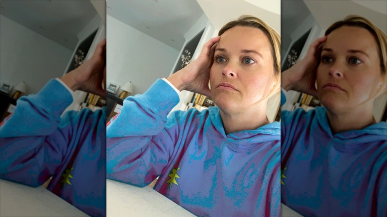 Reese Witherspoon frowning