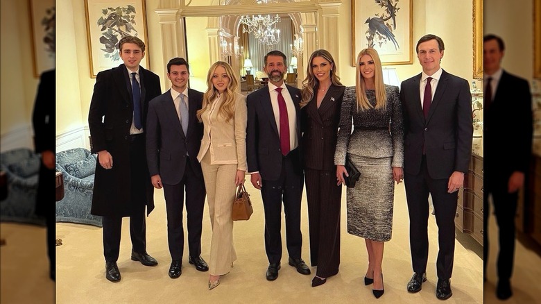 Trump family posing before State of the Union 2026