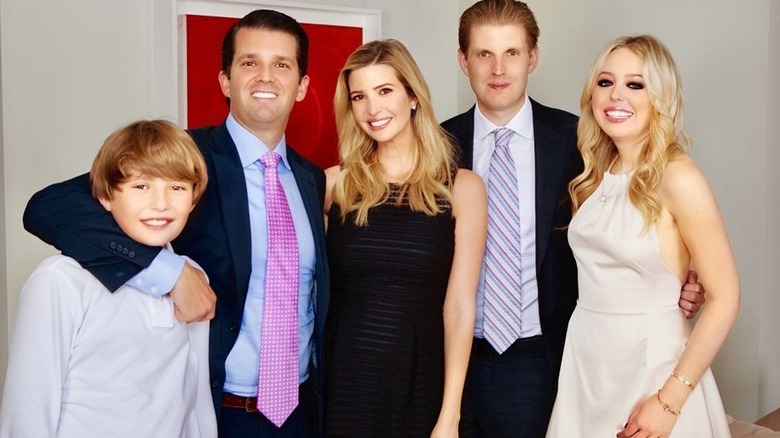Barron, Donald Jr, Ivanka, Eric, Tiffany Trump