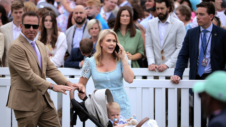 Karoline Leavitt and Nicholas Riccio at the Easter Egg Roll