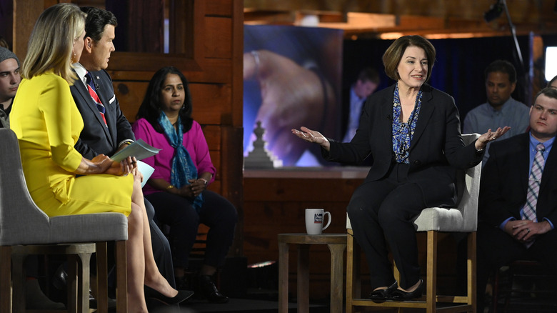 Martha MacCallum speaking to Amy Klobuchar