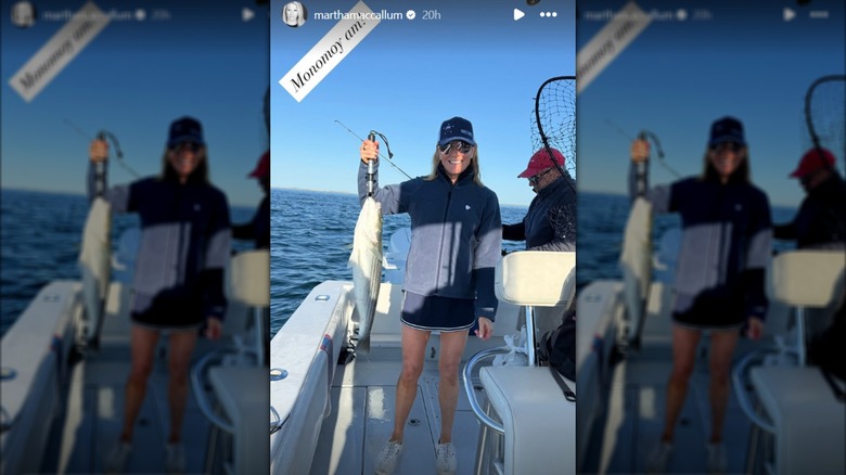 Martha MacCallum holding a fish