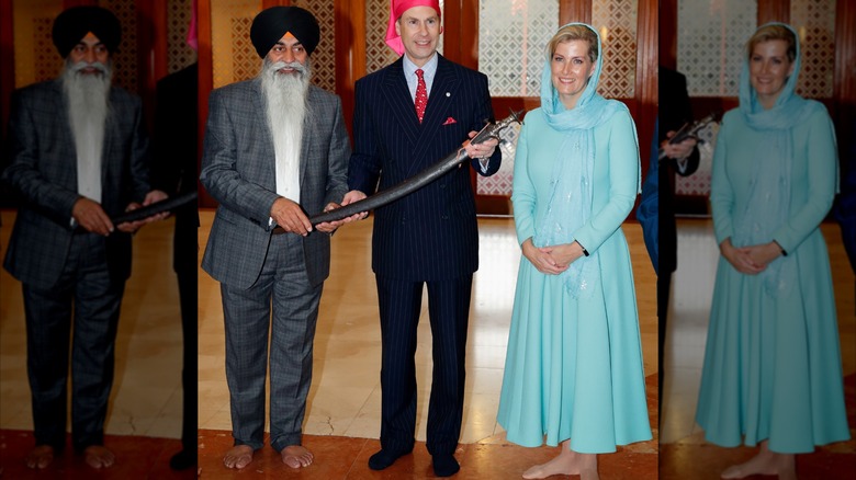 Prince Edward and Duchess Sophie at a Sikh Temple