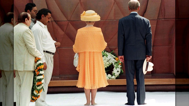 Queen Elizabeth and Prince Philip at the Golden Temple