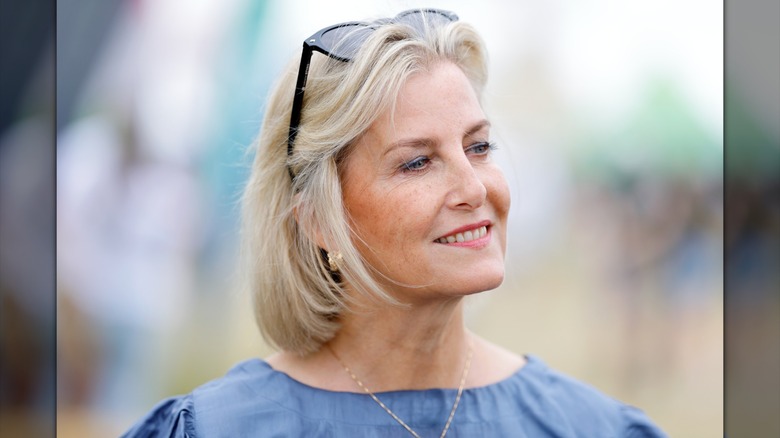 Sophie, Duchess of Edinburgh, visiting a Hitchin farm in July 2026