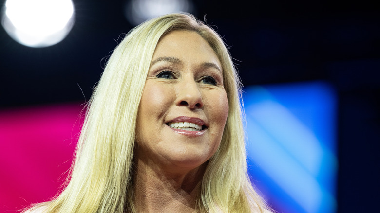 Marjorie Taylor Greene smiling