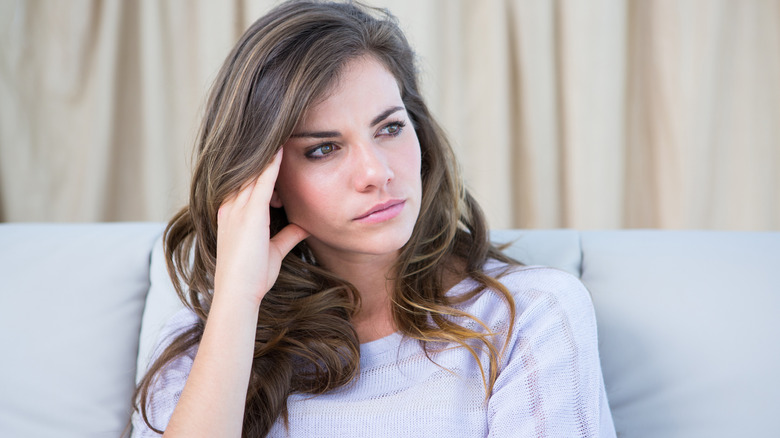 Woman concerned