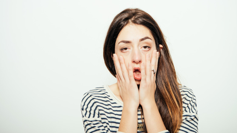 Woman exhausted