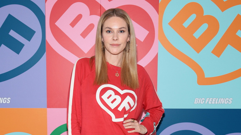 Leah McSweeney looking into the camera in November 2023 while on the red carpet.